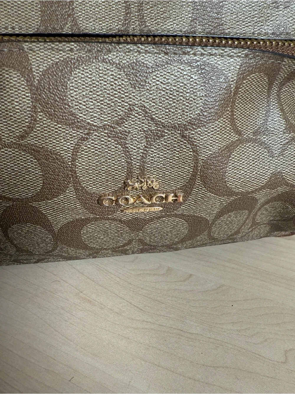 Coach Canvas Leather Backpack F32200
